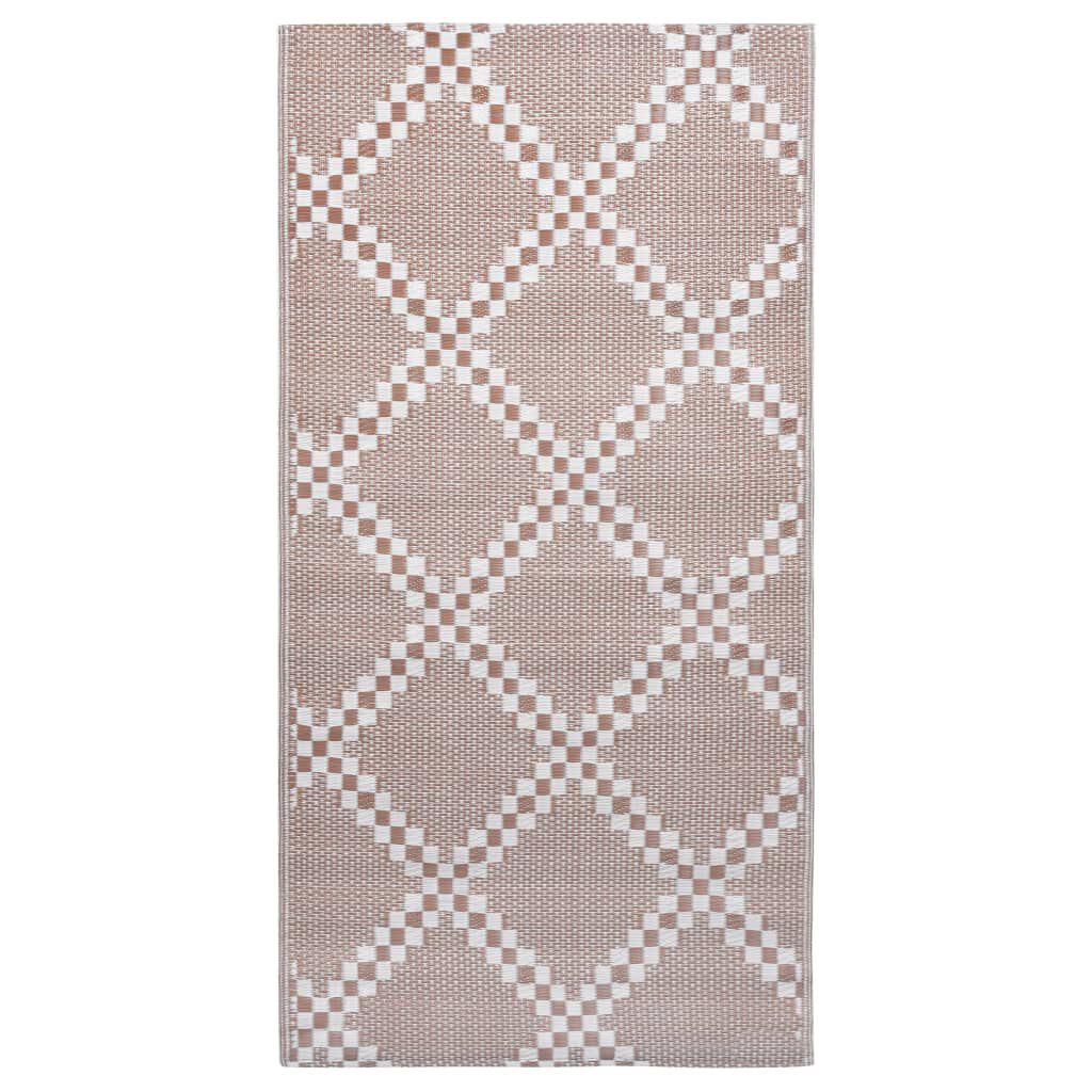 vidaXL χαλί εξωτερικού χώρου ARAKIL καφέ 120x180 cm PP
