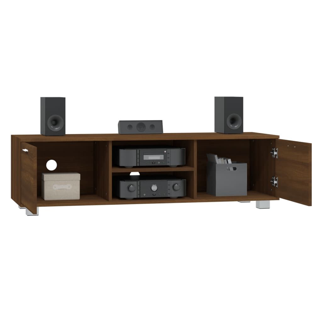 vidaXL Έπιπλο Τηλεόρασης Καφέ Δρυς 140x40,5x35 εκ. Επεξεργ. Ξύλο