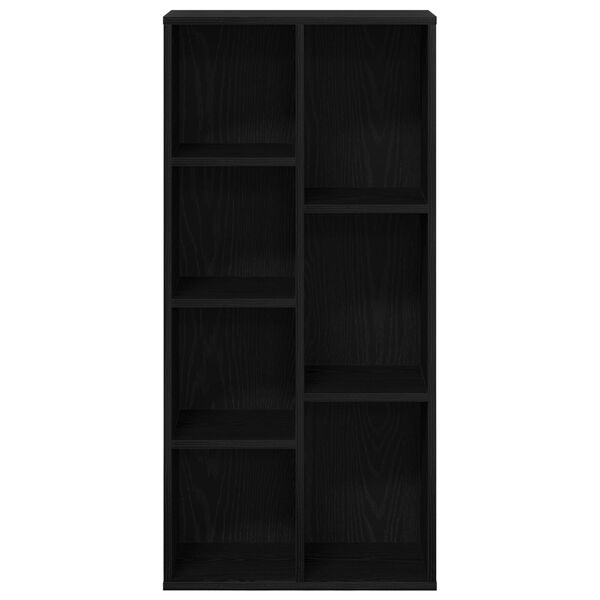 vidaXL Ράφι Μαύρη Δρυς 50x25x105 εκ Επεξεργασμένο ξύλο