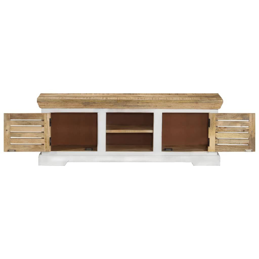 vidaXL Έπιπλο Τηλεόρασης 110 x 30 x 40 εκ. από Μασίφ Ξύλο Μάνγκο