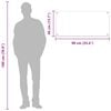 vidaXL &Pi;ί&sigma;&omega; &Pi;ά&nu;&epsilon;&lambda; &Kappa;&omicron;&upsilon;&zeta;ί&nu;&alpha;&sigmaf; &Alpha;&nu;&omicron;&iota;&chi;&tau;ό &gamma;&kappa;&rho;&iota; 90 x 40 cm &sigma;&kappa;&lambda;&eta;&rho;&upsilon;&mu;έ&nu;&omicron; &gamma;&upsilon;&alpha;&lambda;ί