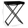 vidaXL Τραπέζι Πτυσσόμενο Μαύρο 48 x 34 x 61 εκ. από MDF
