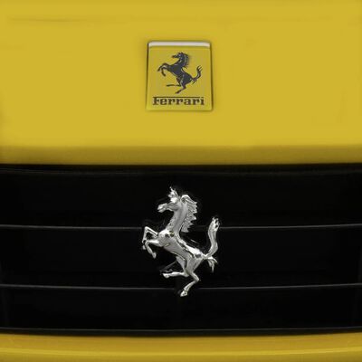 vidaXL Αυτοκίνητο Ηλεκτροκίνητο Ferrari F12 Κίτρινο με Τηλεχειριστήριο