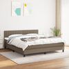 vidaXL &Kappa;&rho;&epsilon;&beta;ά&tau;&iota; Boxspring &mu;&epsilon; &Sigma;&tau;&rho;ώ&mu;&alpha; Taupe 180x200 &epsilon;&kappa;. &Upsilon;&phi;&alpha;&sigma;&mu;ά&tau;&iota;&nu;&omicron;