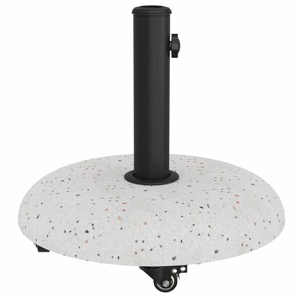 vidaXL Βάση ομπρέλας Άσπρο, Μαύρο 45 x 45 x 40 cm Σκυρόδεμα, Μέταλλο