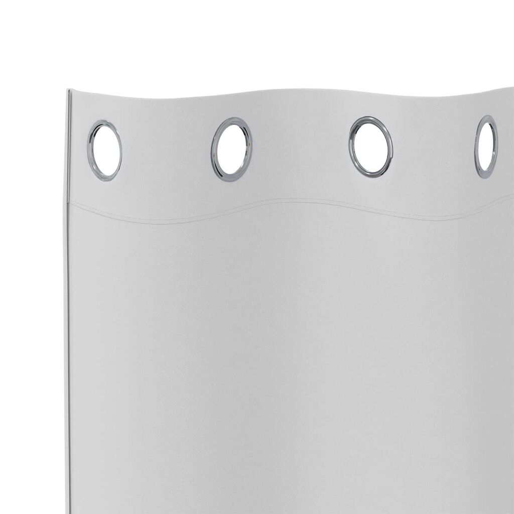 vidaXL Κουρτίνες 2 pcs Ανοιχτό Γκρι 245 x 140 εκ. Πολυεστέρας