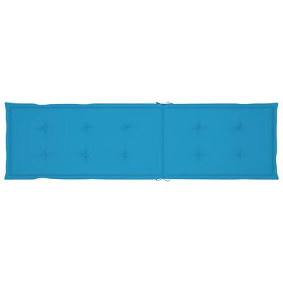 vidaXL Μαξιλάρι Σεζλόνγκ Μπλε (75+105) x 50 x 3 εκ.