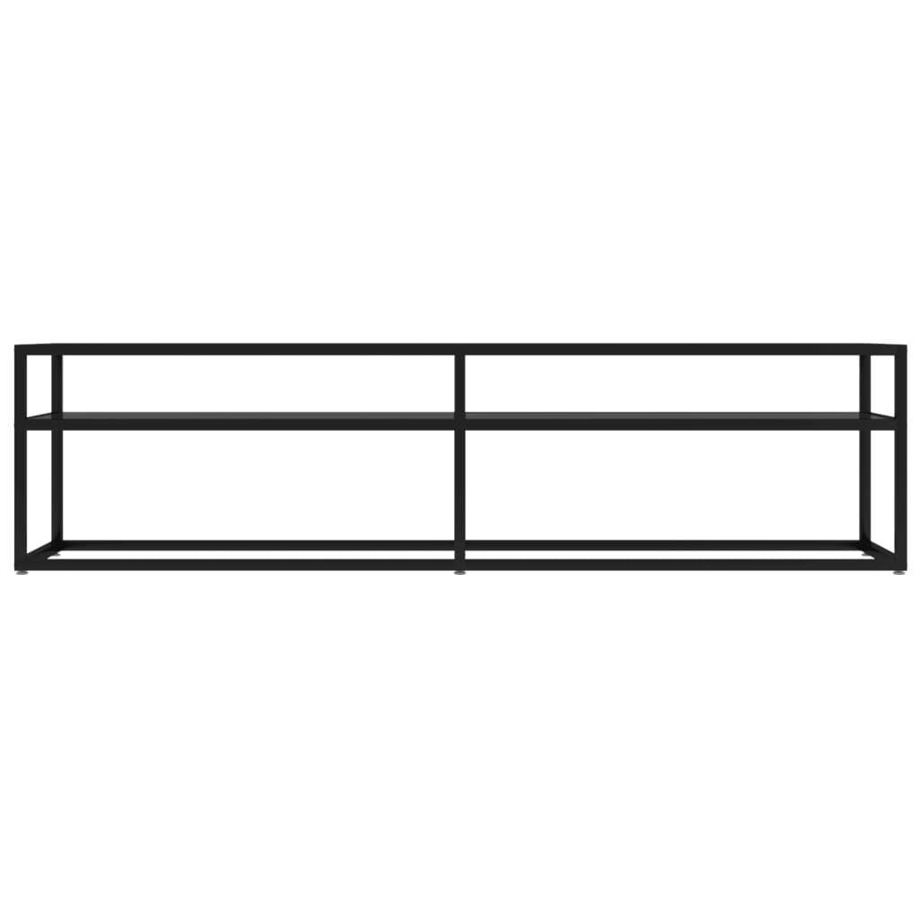 vidaXL Έπιπλο Τηλεόρασης Μαύρο 160 x 40 x 40,5 εκ. από Γυαλί Ασφαλ.
