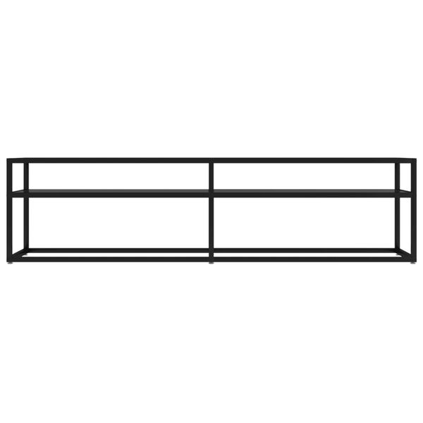vidaXL Έπιπλο Τηλεόρασης Μαύρο 160 x 40 x 40,5 εκ. από Γυαλί Ασφαλ.