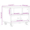 vidaXL Βάση Εκτυπωτή με Ρόδες Μαύρο 41x32x34,5 εκ.