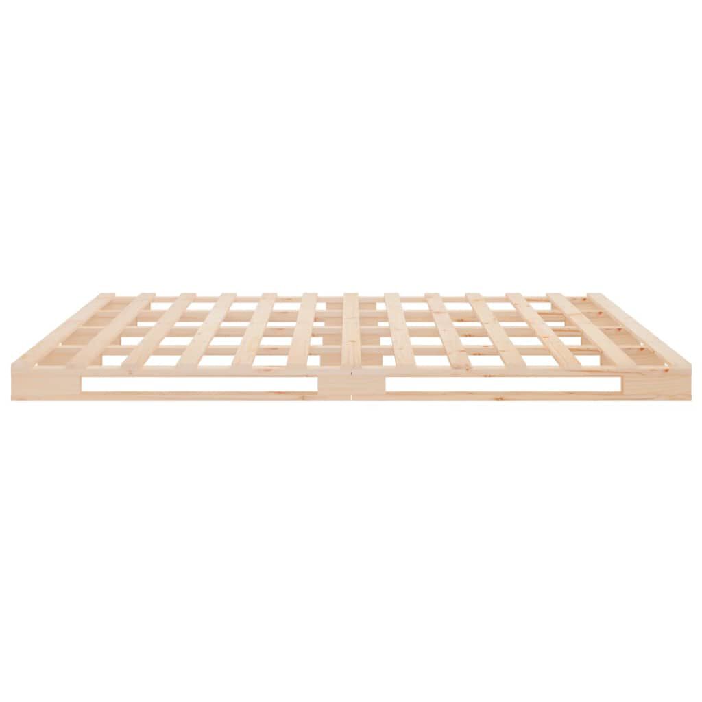 vidaXL Κρεβάτι Παλέτες 180 x 200 εκ. Μασίφ Ξύλο Super King Size