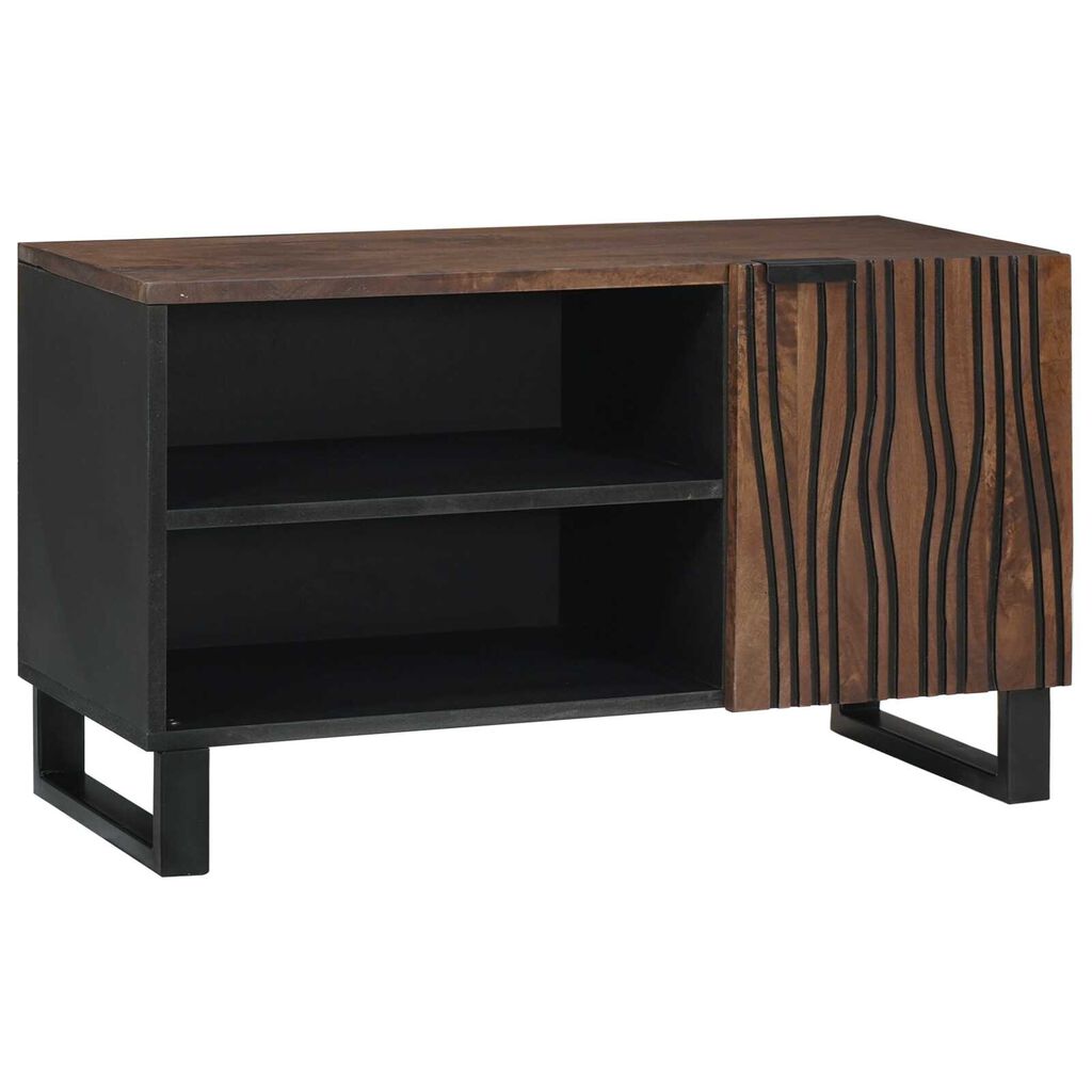 vidaXL Ντουλάπι Τηλεόρασης 80x31.5x46 cm Μασίφ Ξύλο Μανγκό&Μηχανικώς Κατασκευασμένο Ξύλο