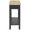 vidaXL Τραπέζι Κονσόλα Μαύρο 110 x 35 x 80 εκ. Ξύλινο