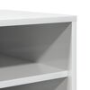vidaXL Παπουτσοθήκη Γυαλιστερό Γκρι 31,5 x 35 x 90 εκ. από Επεξ. Ξύλο