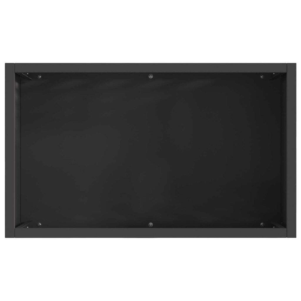 vidaXL Εστία Φωτιάς Ορθογώνια Μαύρη 50x30x40 εκ. Ατσάλι