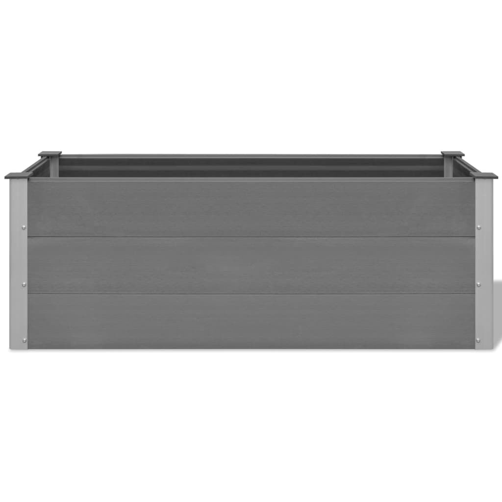 vidaXL Ζαρντινιέρα Υπερυψωμένη Γκρι 150 x 50 x 54 εκ. από WPC