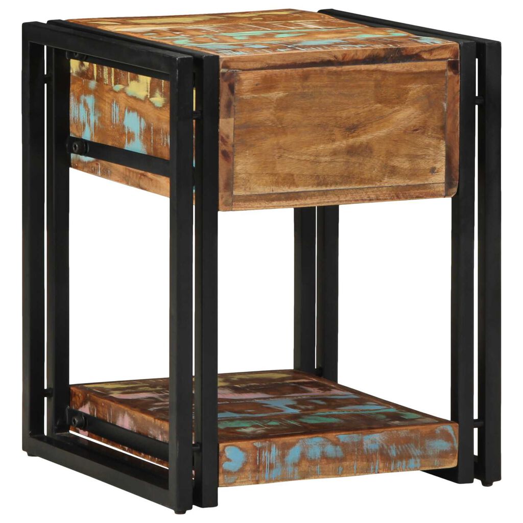 vidaXL Κομοδίνο 40x40x50 εκ. Μασίφ ανακυκλωμένο ξύλο