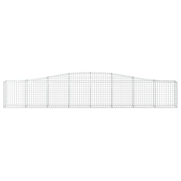vidaXL Συρματοκιβώτια Τοξωτά 3 τεμ. 400x30x60/80 εκ. Γαλβαν. Ατσάλι
