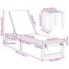 vidaXL Ξαπλώστρα 1-πρόσωπο Καφέ 53 x 202 x 89εκ Μασίφ ξύλο ακακίας