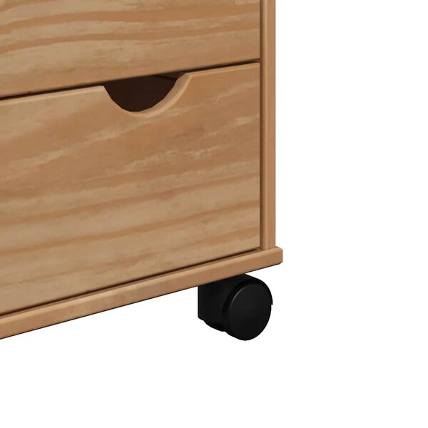 vidaXL Τρόλεϊ Κουζίνας OTTA 59x45x80 εκ. από Μασίφ Ξύλο Πεύκου