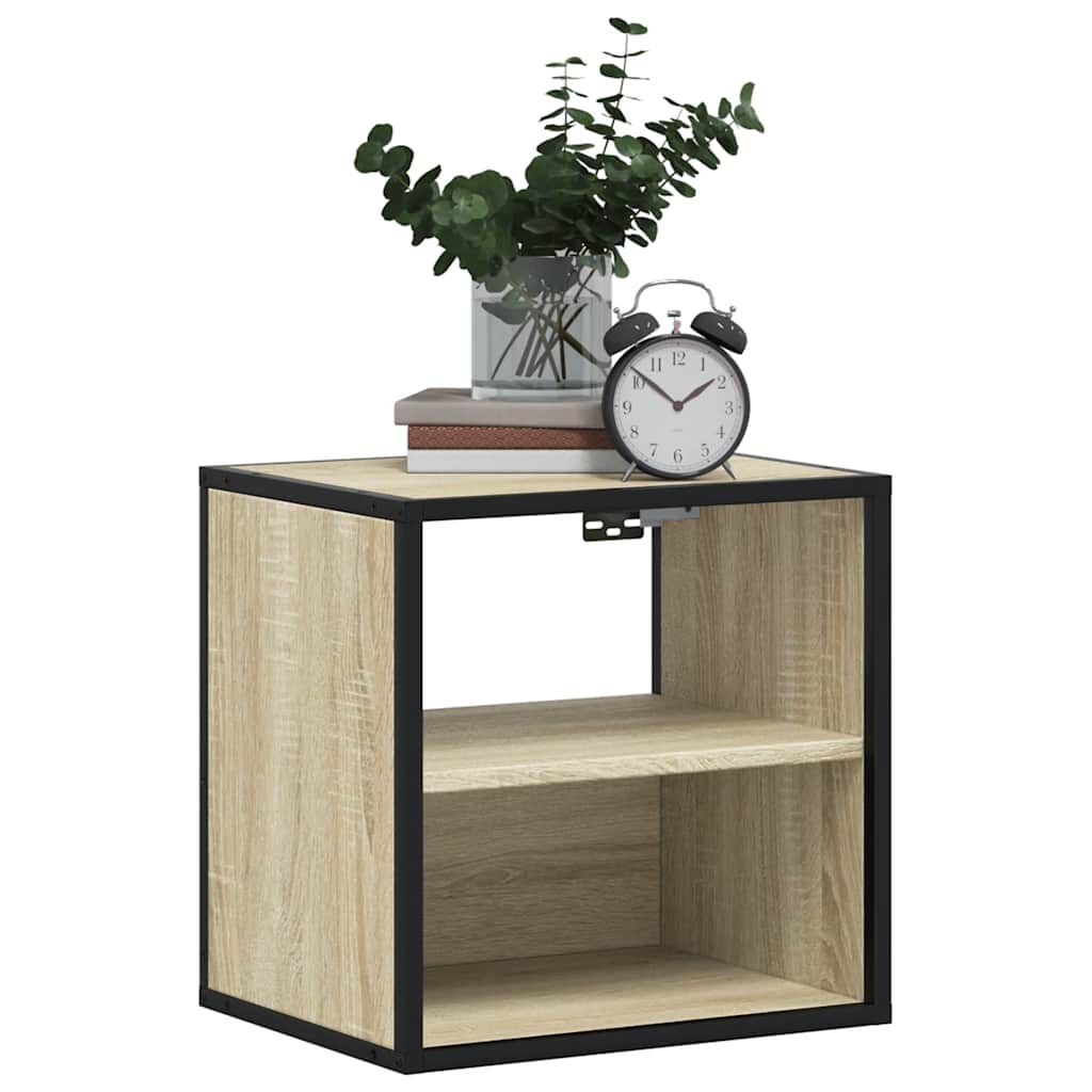 vidaXL Επίτοιχα κομοδίνα 2 τεμάχια Sonoma Oak 40x31x39,5 cm