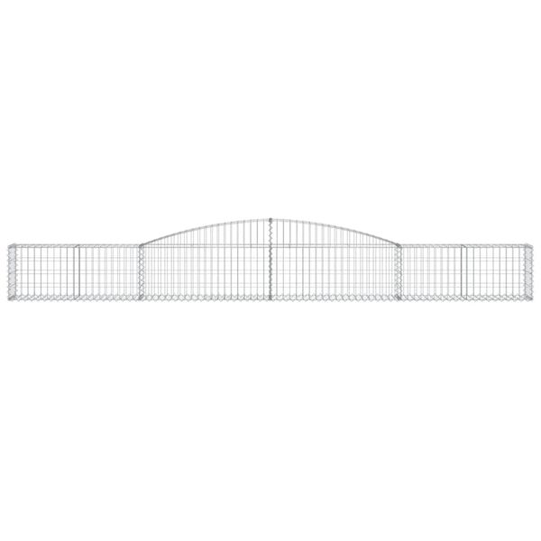 vidaXL Συρματοκιβώτια Τοξωτά 6 τεμ. 400x30x40/60 εκ. Γαλβαν. Ατσάλι