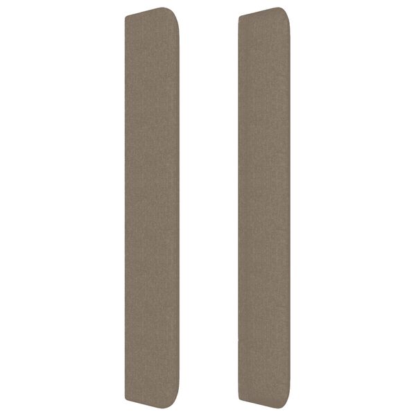 vidaXL Κρεβάτι Boxspring με Στρώμα Taupe 140x200 εκ. Υφασμάτινο
