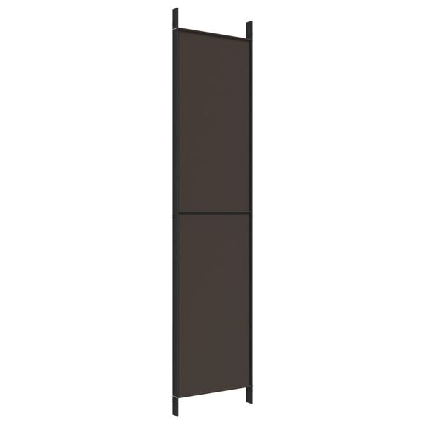 vidaXL Διαχωριστικό Δωματίου με 4 Πάνελ Καφέ 200 x 220 εκ. Υφασμάτινο