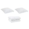 vidaXL Χειμερινό Παπλωματοθήκη 3 pcs Λευκό 200 x 220 cm Μικροΐνες