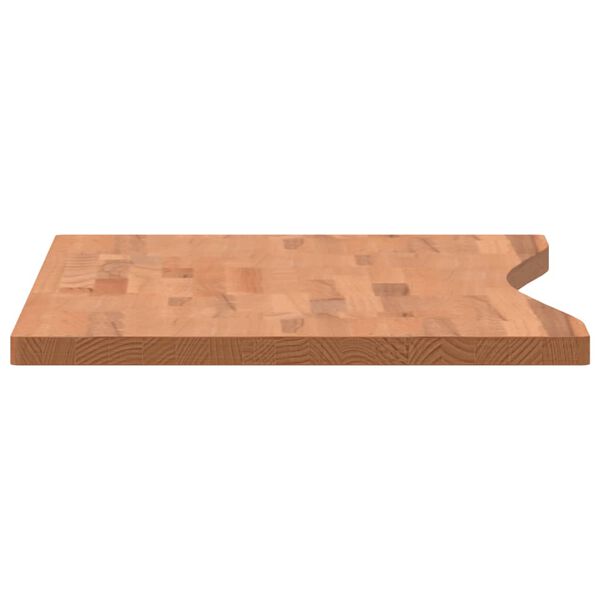 VidaXL Επιφάνεια Εργασίας 100x(45-50)x2,5 εκ. από Μασίφ Ξύλο Οξιάς