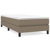 vidaXL &Sigma;&kappa;&epsilon;&lambda;&epsilon;&tau;ό&sigmaf; &Kappa;&rho;&epsilon;&beta;&alpha;&tau;&iota;&omicron;ύ &mu;&epsilon; &Epsilon;&lambda;&alpha;&tau;ή&rho;&iota;&alpha; Taupe 90x200 &epsilon;&kappa;. &Upsilon;&phi;&alpha;&sigma;&mu;ά&tau;&iota;&nu;&omicron;