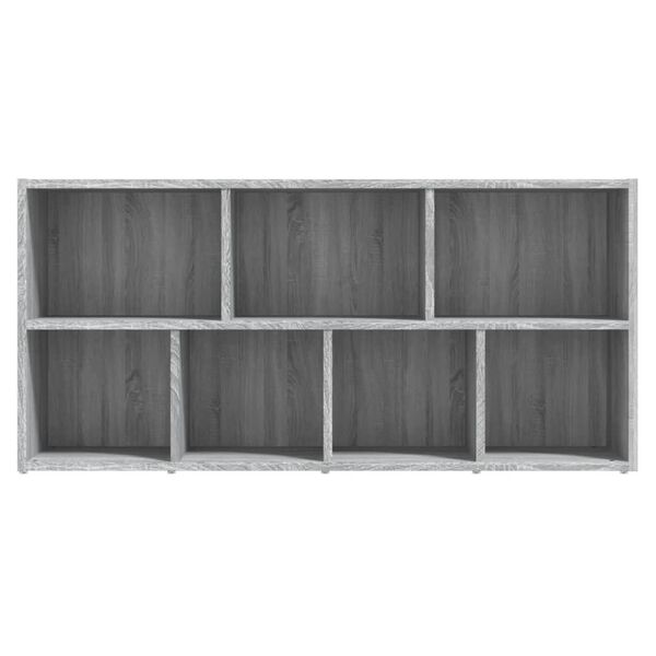 vidaXL Βιβλιοθήκη Γκρι Sonoma 50 x 25 x 106 εκ.