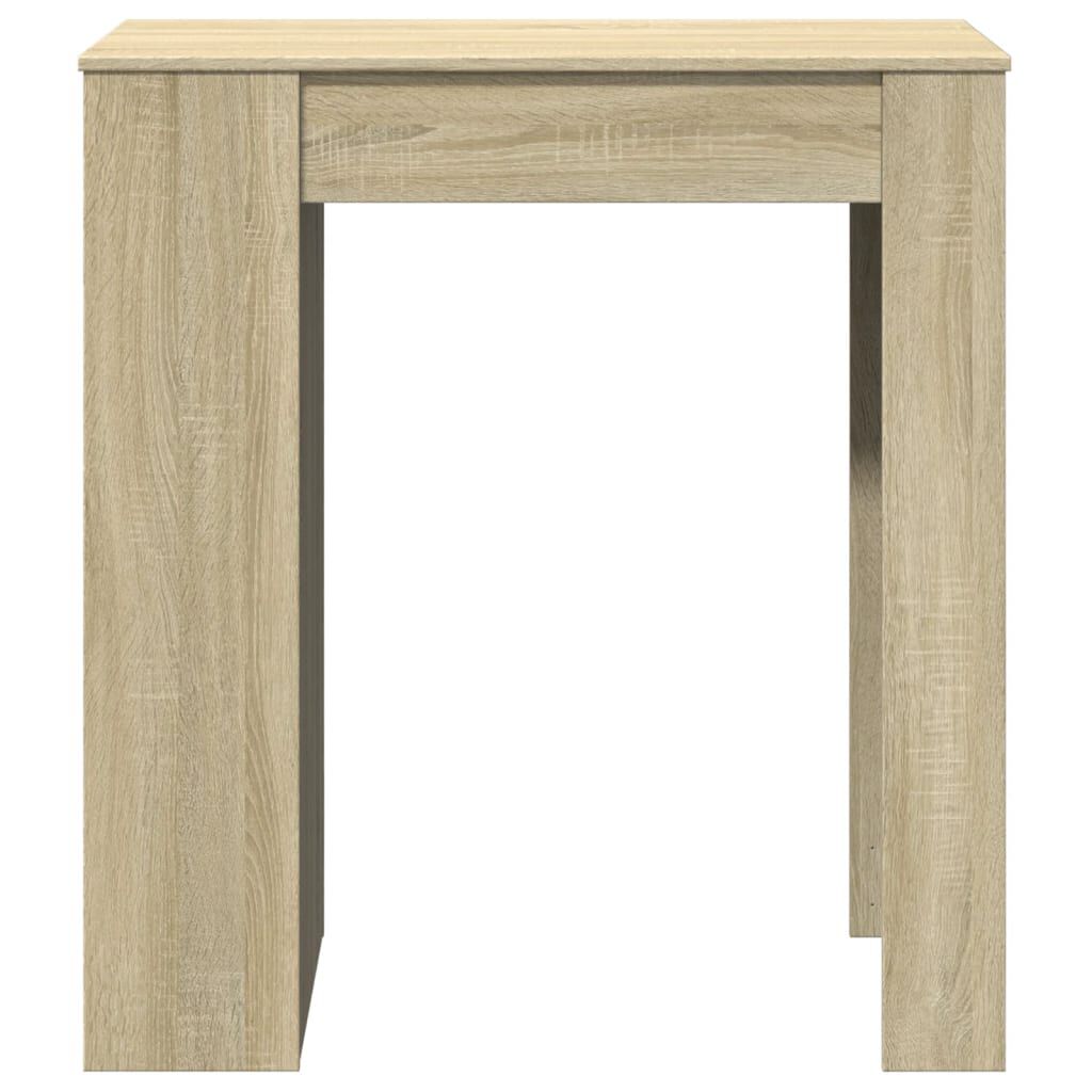 vidaXL Τραπέζι Μπαρ με Ράγες Sonoma Δρυς 95x47x103,5 εκ Επεξεργ. Ξύλο