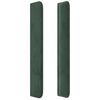 vidaXL Κεφαλάρι με Πτερύγια Πράσινο 83x16x118/128 εκ. Βελούδινο