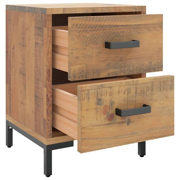vidaXL Κομοδίνα 2 τεμ. 36 x 30 x 45 εκ. από Μασίφ Ξύλο Πεύκου