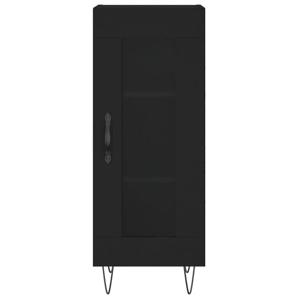 vidaXL Ντουλάπι Μαύρο 34,5 x 34 x 180 εκ. από Επεξεργασμένο Ξύλο
