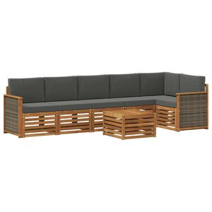 vidaXL &Sigma;&alpha;&lambda;&omicron;&nu;ά&kappa;&iota; &Gamma;&omega;&nu;&iota;&alpha;&kappa;&omicron;ύ &Kappa;&alpha;&nu;&alpha;&pi;έ &mu;&epsilon; &mu;&alpha;&xi;&iota;&lambda;ά&rho;&iota; 6 pcs &Phi;&upsilon;&sigma;&iota;&kappa;ό &kappa;&alpha;&iota; &Alpha;&nu;&theta;&rho;&alpha;&kappa;ί