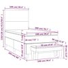 vidaXL &Kappa;&rho;&epsilon;&beta;ά&tau;&iota; Boxspring &mu;&epsilon; &Sigma;&tau;&rho;ώ&mu;&alpha; &Sigma;&kappa;&omicron;ύ&rho;&omicron; &Kappa;&alpha;&phi;έ 100x200 &epsilon;&kappa;. &Upsilon;&phi;&alpha;&sigma;&mu;ά&tau;&iota;&nu;&omicron;