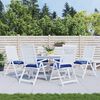 vidaXL Μαξιλάρια Παλέτας Κήπου 6 τεμ. Μπλε 50x50x7 εκ. Oxford Ύφασμα