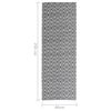 vidaXL Χαλί εξωτερικού χώρου ARAKIL Μαύρο 80x250 cm PP