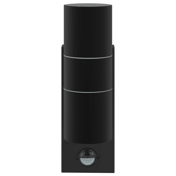 vidaXL Εξωτερικά Φωτιστικά Τοίχου 2 pcs Μαύρο 7 x 10 x 22 εκ