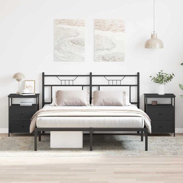 vidaXL &Kappa;&omicron;&mu;&omicron;&delta;ί&nu;&omicron; 2 pcs &Mu;&alpha;ύ&rho;&eta; &Omicron;&xi;&upsilon;ά 34 x 35,5 x 50 &epsilon;&kappa; &Epsilon;&pi;&epsilon;&xi;&epsilon;&rho;&gamma;&alpha;&sigma;&mu;έ&nu;&omicron; &xi;ύ&lambda;&omicron;