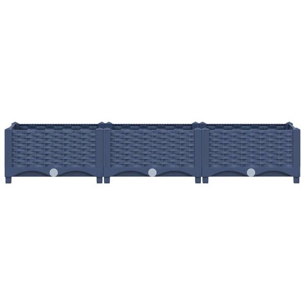 vidaXL Ζαρντινιέρα 120 x 40 x 23 εκ. από Πολυπροπυλένιο
