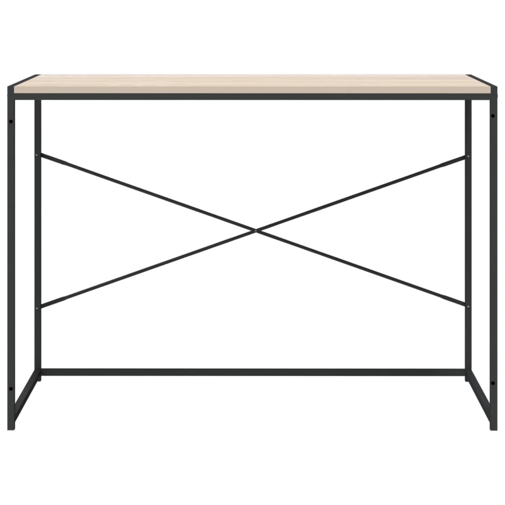 vidaXL Γραφείο Υπολογιστή Μαύρο 110 x 60 x 70 εκ. Επεξεργασμένο Ξύλο