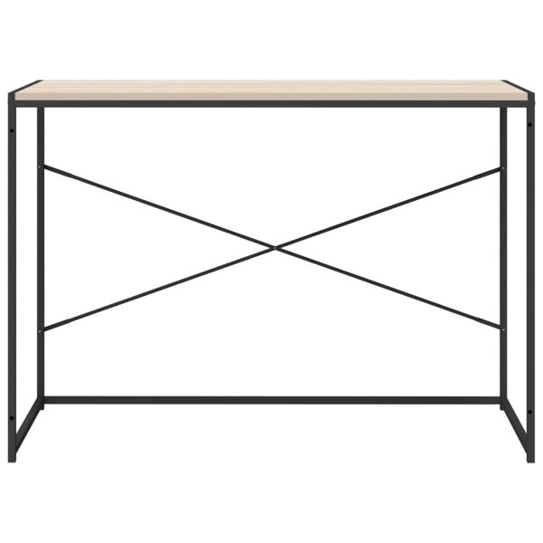 vidaXL Γραφείο Υπολογιστή Μαύρο 110 x 60 x 70 εκ. Επεξεργασμένο Ξύλο
