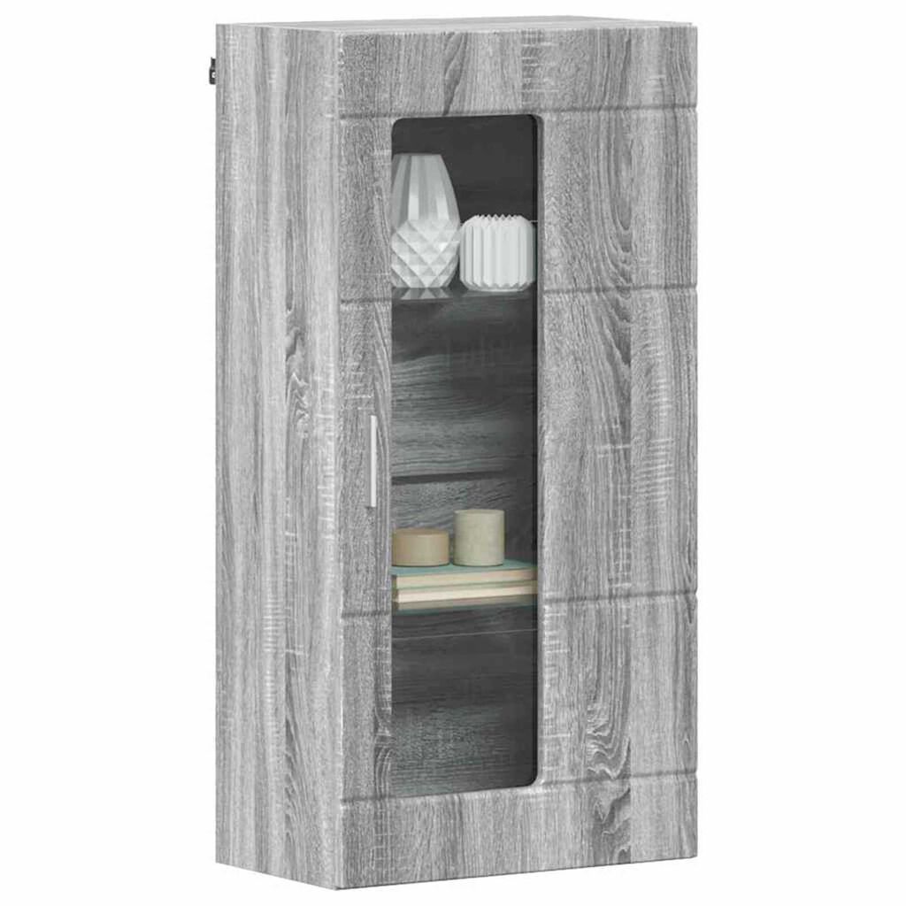vidaXL Ντουλάπα τοίχου Γκρι sonoma 55 x 29 x 100 εκ Επεξεργασμένο ξύλο