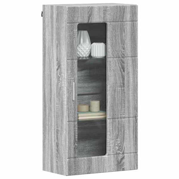 vidaXL Ντουλάπα τοίχου Γκρι sonoma 55 x 29 x 100 εκ Επεξεργασμένο ξύλο