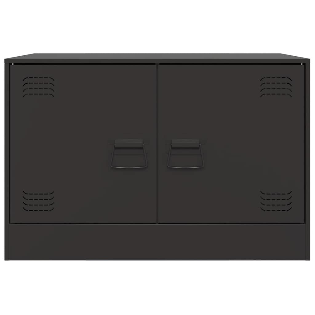 vidaXL Έπιπλα Τηλεόρασης 2 τεμ. Μαύρο 67 x 39 x 44 εκ. από Χάλυβα