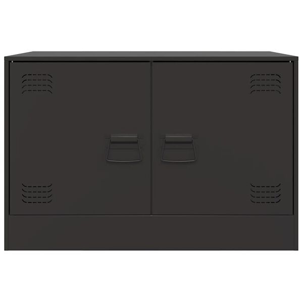 vidaXL Έπιπλα Τηλεόρασης 2 τεμ. Μαύρο 67 x 39 x 44 εκ. από Χάλυβα