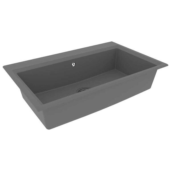 vidaXL Σιντρινο κουζίνας Γκρι 79 x 50 x 31 εκ. Γρανίτης